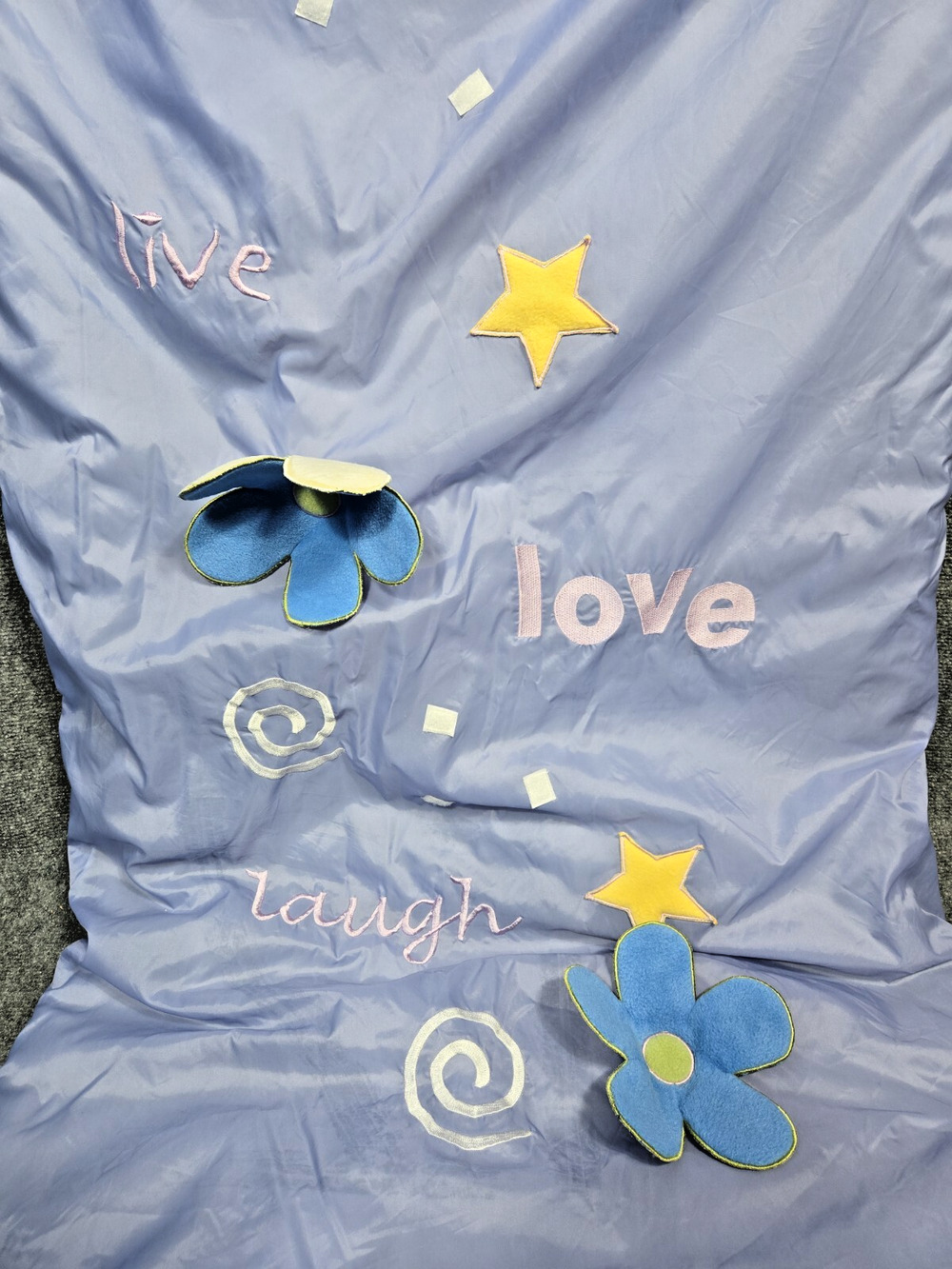 My Twinn Doll Child Sleeping Bag with Carry Bag Purple Flowers 28"x72"